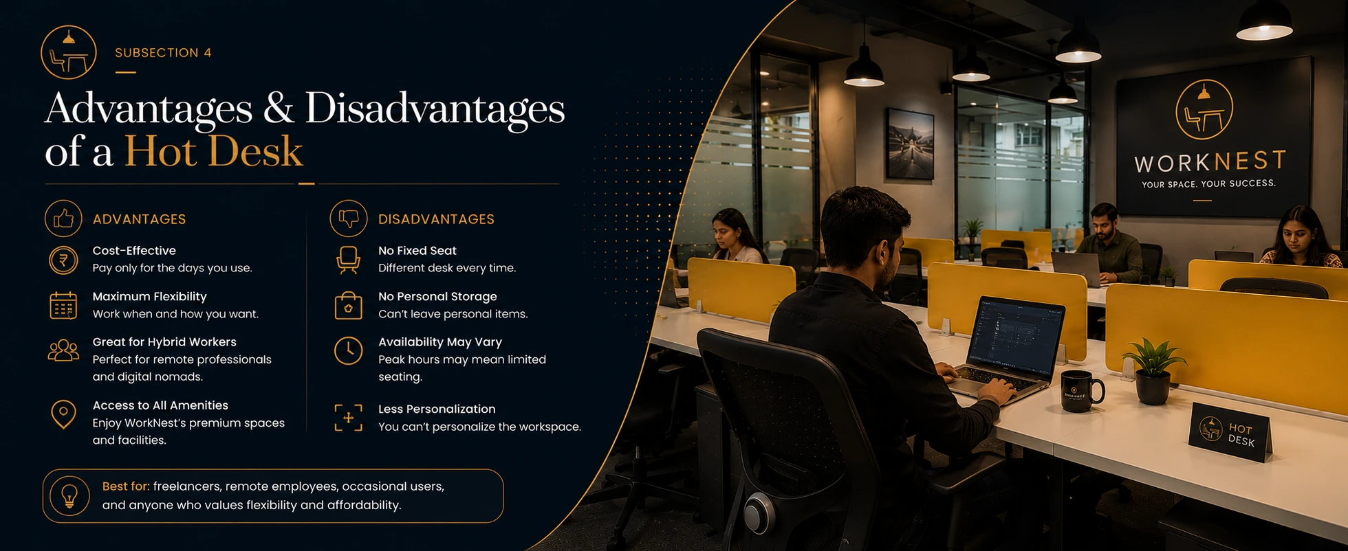 Advantages and Disadvantages of a Hot Desk
