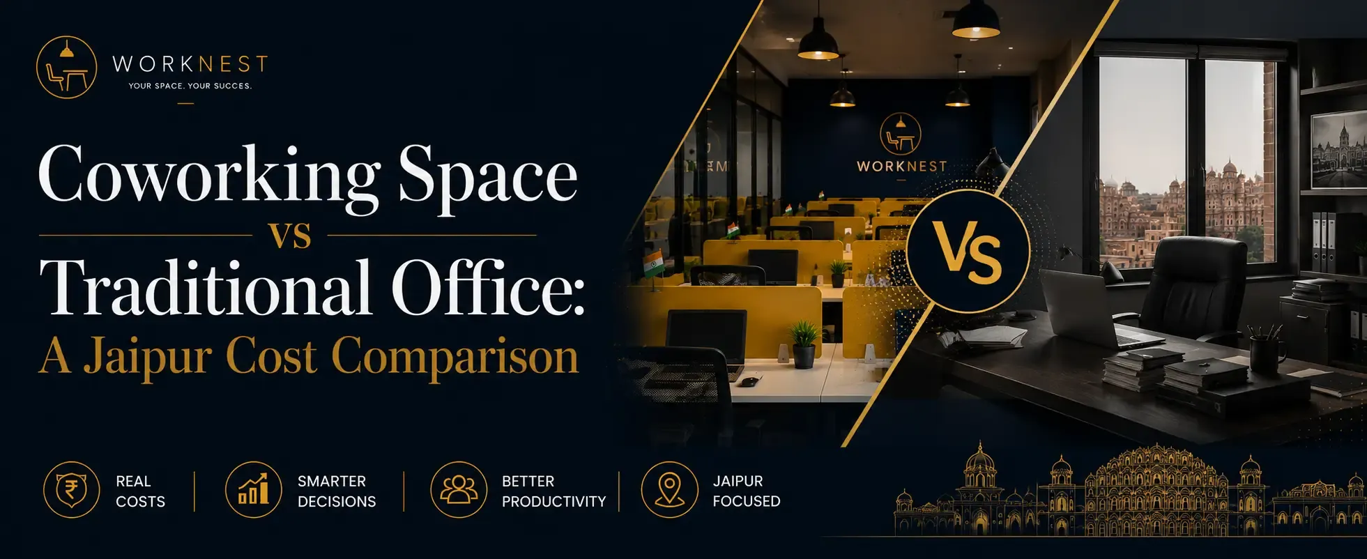 Coworking Space vs Traditional Office: A Jaipur Cost Comparison