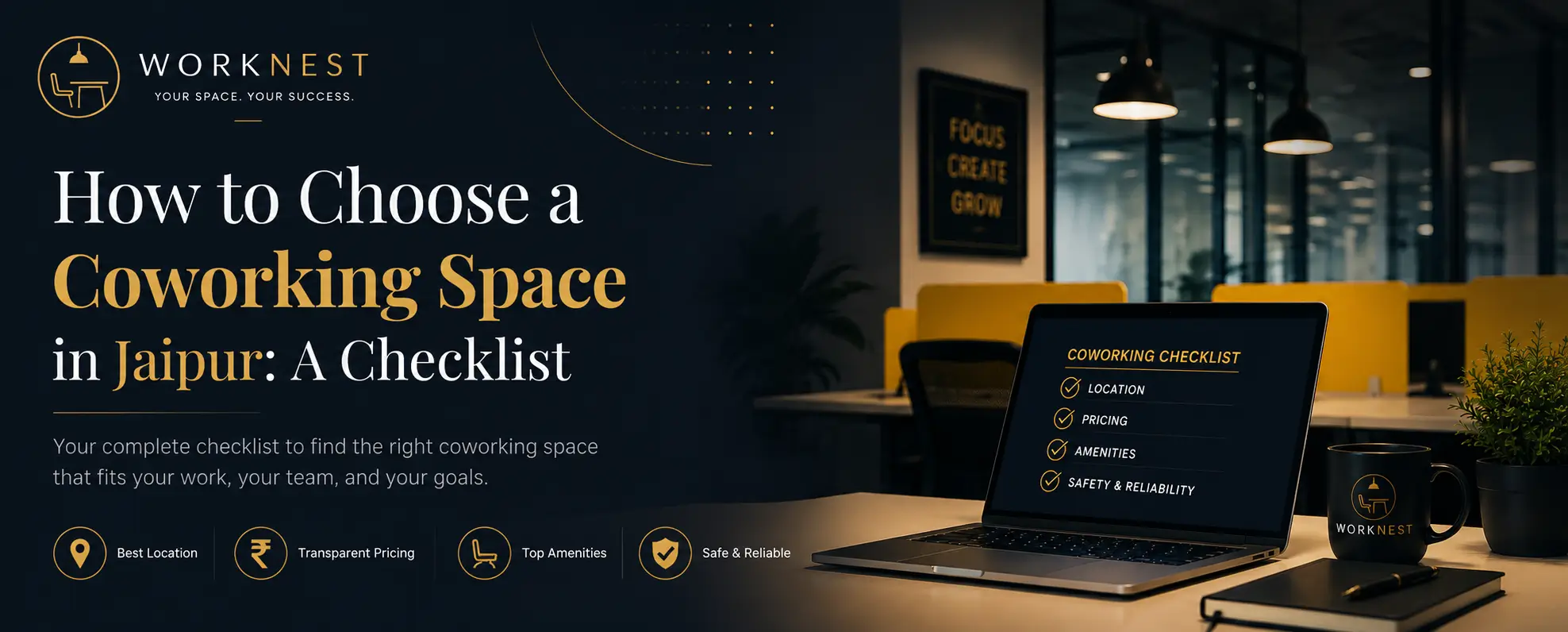 How to Choose a Coworking Space in Jaipur: A Checklist