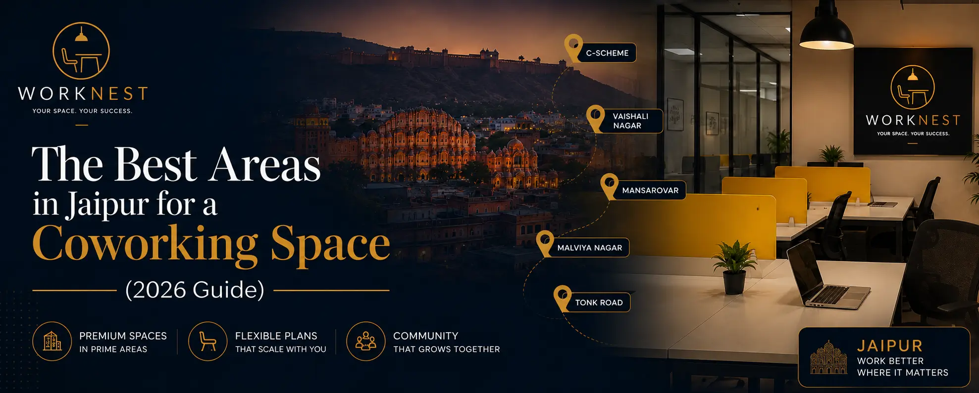 The Best Areas in Jaipur for a Coworking Space (2026 Guide)