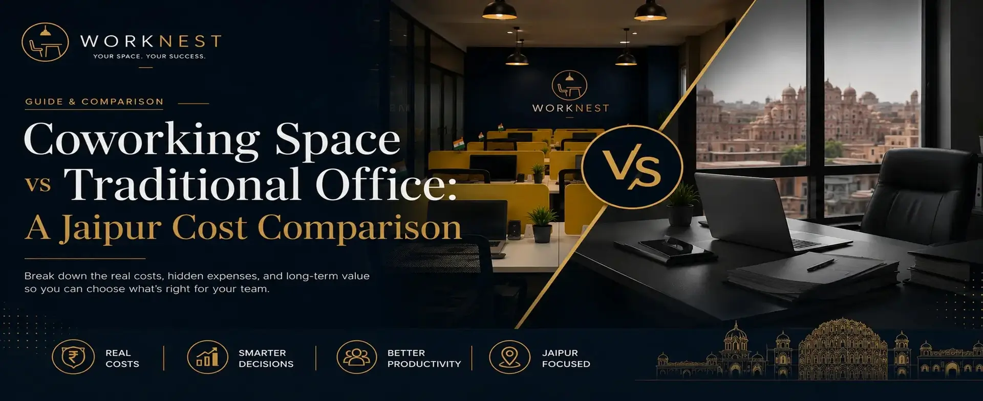 Coworking Space vs Traditional Office: A Jaipur Cost Comparison