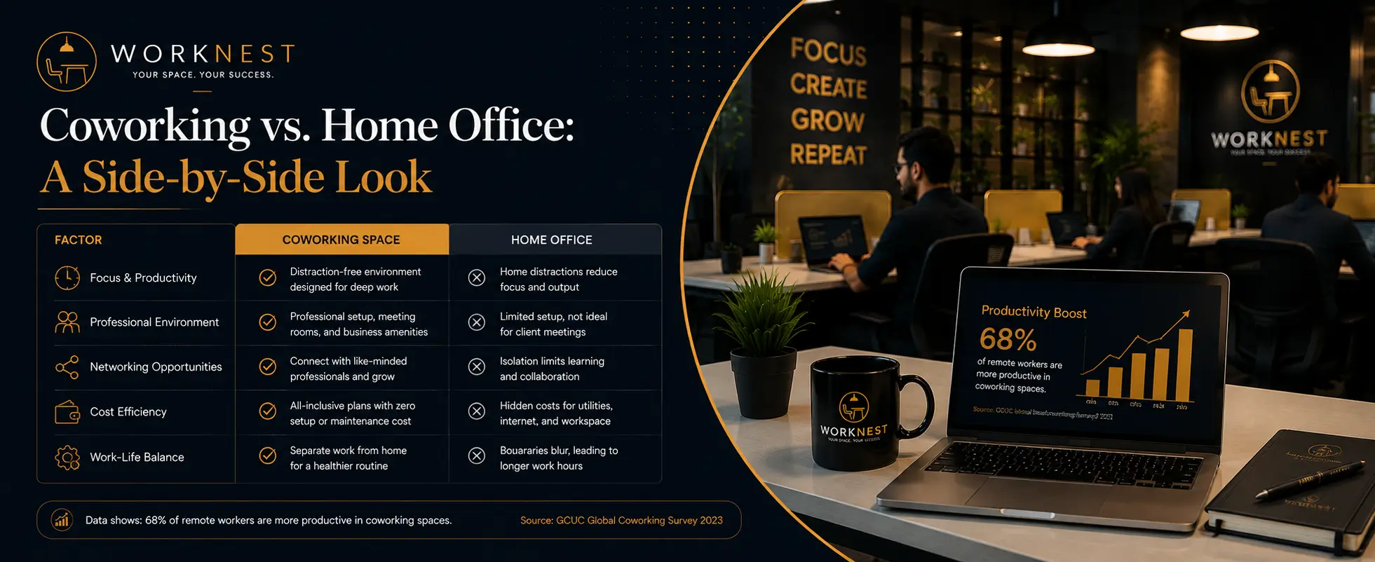 Coworking vs. Home Office A Side-by-Side Look