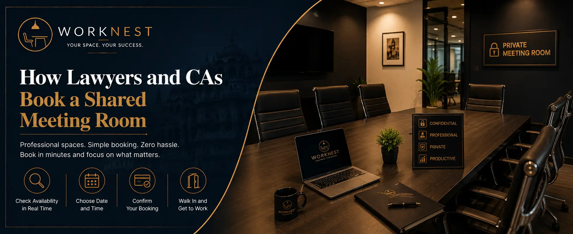 how lawyers and cas book a shared meeting room