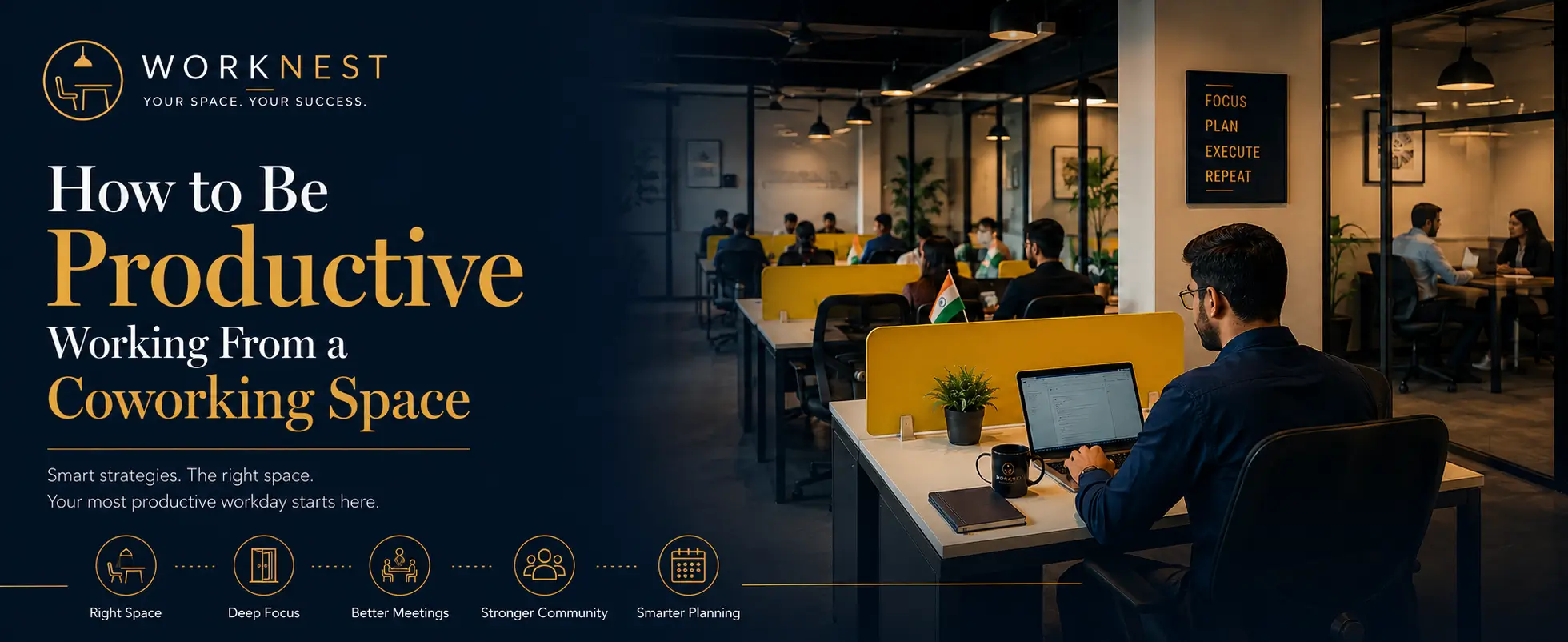 How to Be Productive Working From a Coworking Space